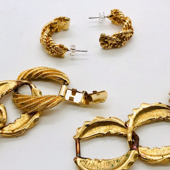Vintage Napier Chain Link Necklace & Earrings - Picture 11 of 14